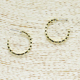 85363, METAL HOOP EARRING/GOLD DIPPED