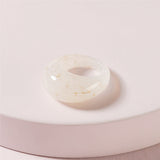 85905, GOLD FLARES BOLD RESIN ACRYLIC RING