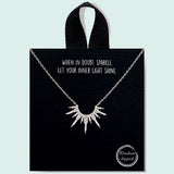 86055, PAVE STAR DUST CUBIC ZIRCONIA NECKLACE
