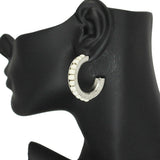 86216, TURQUOISE BEAD HOOP EARRING