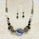 86227, HANDMADE SEMI PRECIOUS STONE NECKLACE