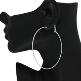 86840, 70MM* THIN ROUND HOOP EARRING