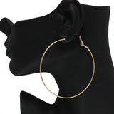 86840, 70MM* THIN ROUND HOOP EARRING