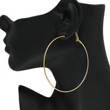 86840, 70MM* THIN ROUND HOOP EARRING