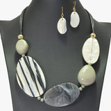 96432, GEOMETRIC CELLULOID ACETATE NECKLACE