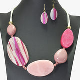 96432, GEOMETRIC CELLULOID ACETATE NECKLACE