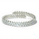 Marquise Cubic Zirconia Adjustable Cuff Bracelet