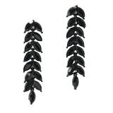 100020, MARQUISE RHINESTONE ACCENT DROP DANGLE EARRING