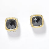100061, DESIGNER INSPIRED CUBIC ZIRCONIA STUD EARRING