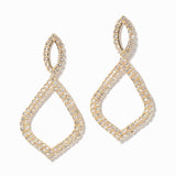 100103, GEOMETRIC CRYSTAL RHINESTONE EARRING