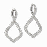 100103, GEOMETRIC CRYSTAL RHINESTONE EARRING