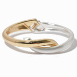 100137, TWISTED METAL HINGED BRACELET