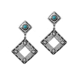 100192, WESTERN GEOMETRIC DANGLE EARRING