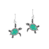100193, SEA TURTLE DANGLE EARRING