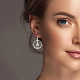 100212, STARFISH CHARM ROUND DANGLE EARRING
