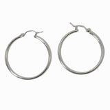 100285, 35MM ROUND HOOP EARRING