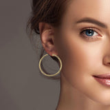 100285, 35MM ROUND HOOP EARRING