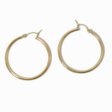 100285, 35MM ROUND HOOP EARRING