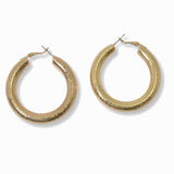 100286, 50MM ROUND THICK HOOP EARRING