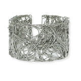 100302, TANGLED METAL WIRE CUFF BRACELET