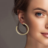 100353, 50MM ROUND HOOP EARRING