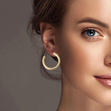 100355, 30MM ROUND HOOP EARRING