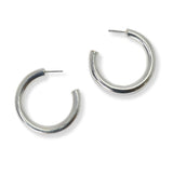 100356, 40MM THICK ROUND HOOP EARRING