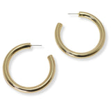 100357, 50MM THICK ROUND HOOP EARRING