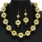 100364, CHUNKY BALL BEADED NECKLACE