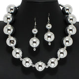 100364, CHUNKY BALL BEADED NECKLACE