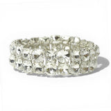 Round & Square Rhinestone Stretch Bracelet - view 2