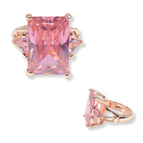 100447, RECTANGLE RHINESTONE STRETCH RING