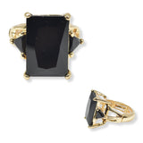 100447, RECTANGLE RHINESTONE STRETCH RING