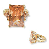 100447, RECTANGLE RHINESTONE STRETCH RING