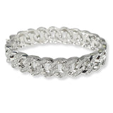 100453, PAVE RHINESTONE CHAIN BRACELET