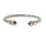 100456, 14K GOLD PLATED, DESIGNER INSPIRED CUBIC ZIRCONIA CUFF BRACELET