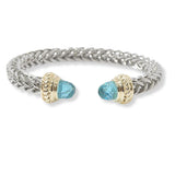 100487, DESIGNER INSPIRED CRYSTAL CABLE CUFF BRACELET