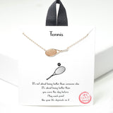 100517, GOLD DIPPED, "TENNIS" RACKET CZ NECKLACE