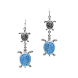 100539, SEA TURTLE DANGLE EARRING