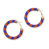 100567, GLITTER CRYSTAL RHINESTONE ROUND HOOP EARRING