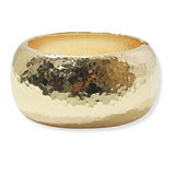 100574, HAMMERED BOLD METAL BANGLE BRACELET