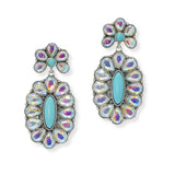 Western Concho Rhinestone Dangle Earring - view 2