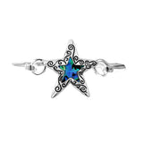 100610, STARFISH ABALONE BANGLE BRACELET