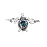 100610, SEA TURTLE ABALONE BANGLE BRACELET