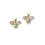 100653, BEE CZ ACCENT STUD EARRING