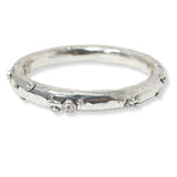 100688, RHINESTONE ACCENT METAL BANGLE BRACELET