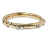 100688, RHINESTONE ACCENT METAL BANGLE BRACELET