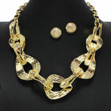 100698, HAMMERED METAL NECKLACE