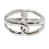 100738, DOUBLE LOCK METAL BRACELET