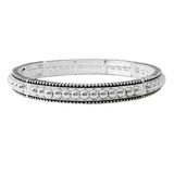 100749, BALL STUDDED METAL STRETCH BRACELET